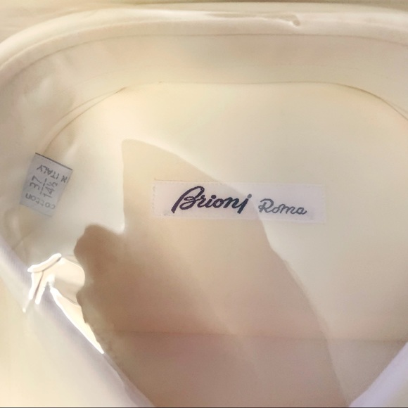 Brioni Wardrobe Essential Solid Luxury Dress Shirt - Picture 5 of 8